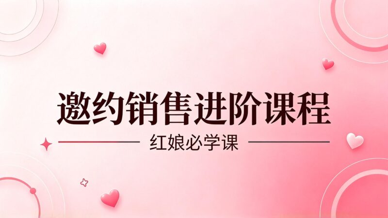门店邀约销售进阶课程-图美优创