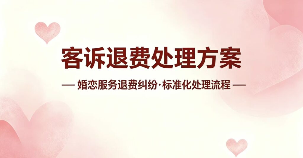退费异议处理方案-图美优创